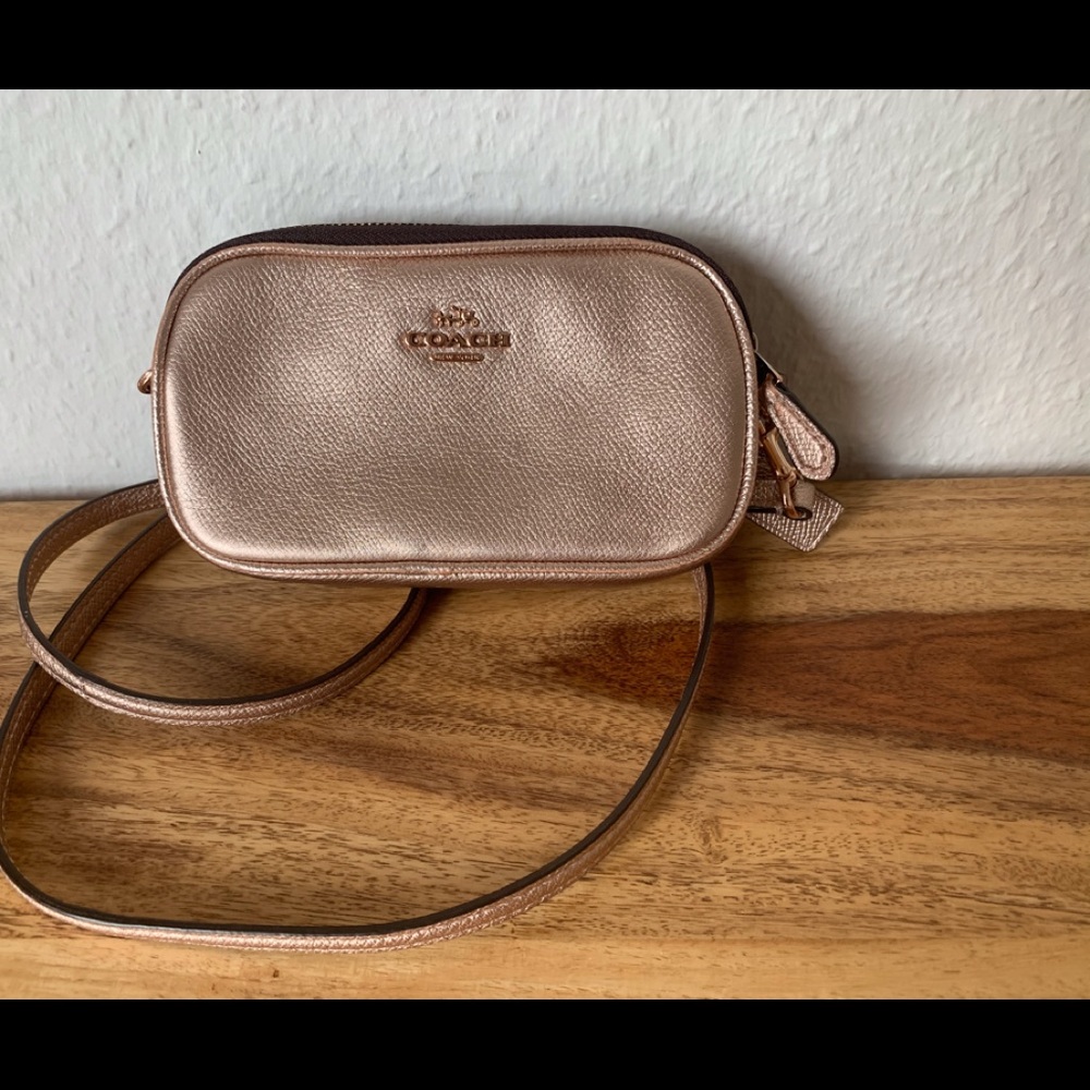 Rose Gold Coach Crossbody